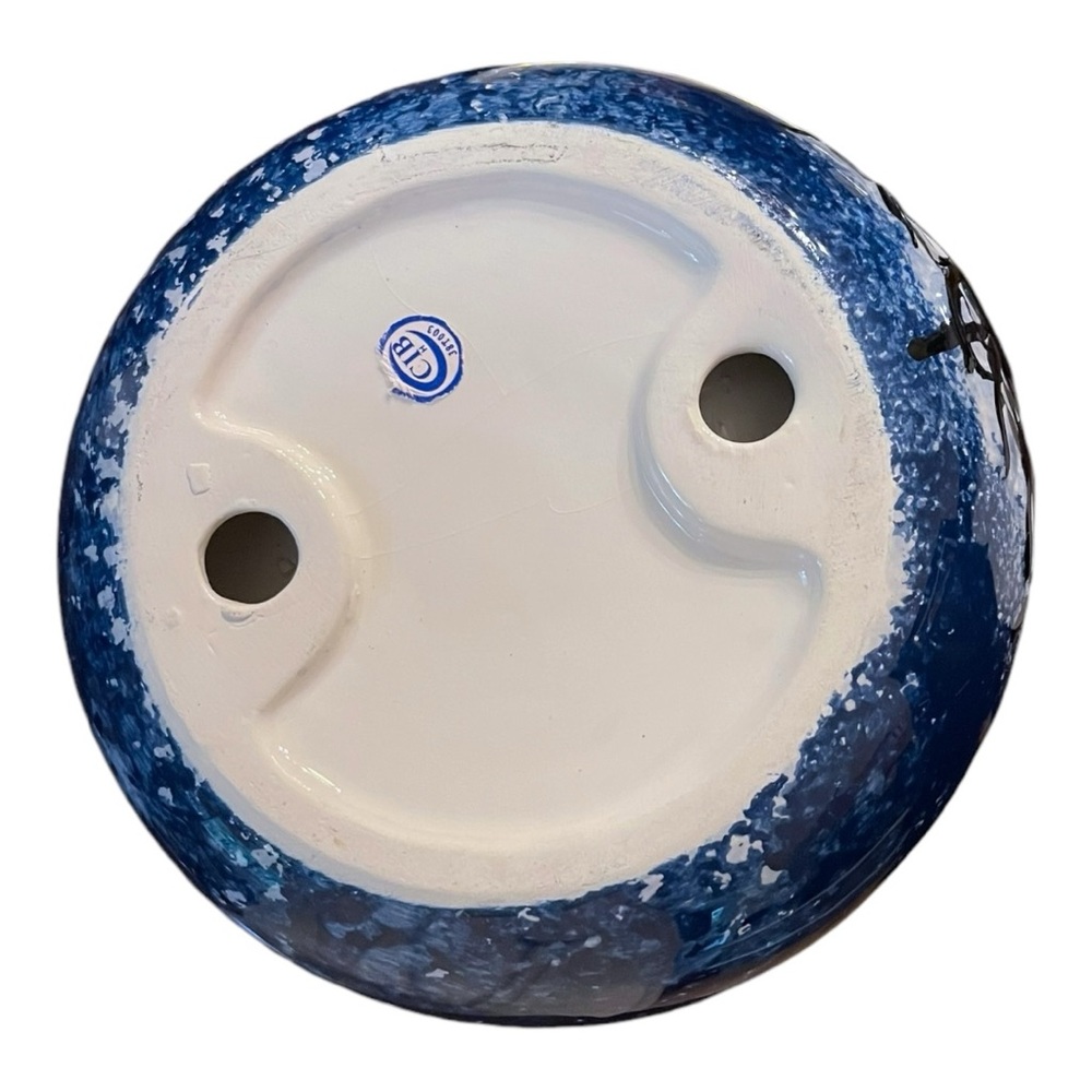 Super Cute & Whimsical Halloween Ceramic 7" Candy Dish Bowl Spider w/Web & Stars - Picture 6 of 6